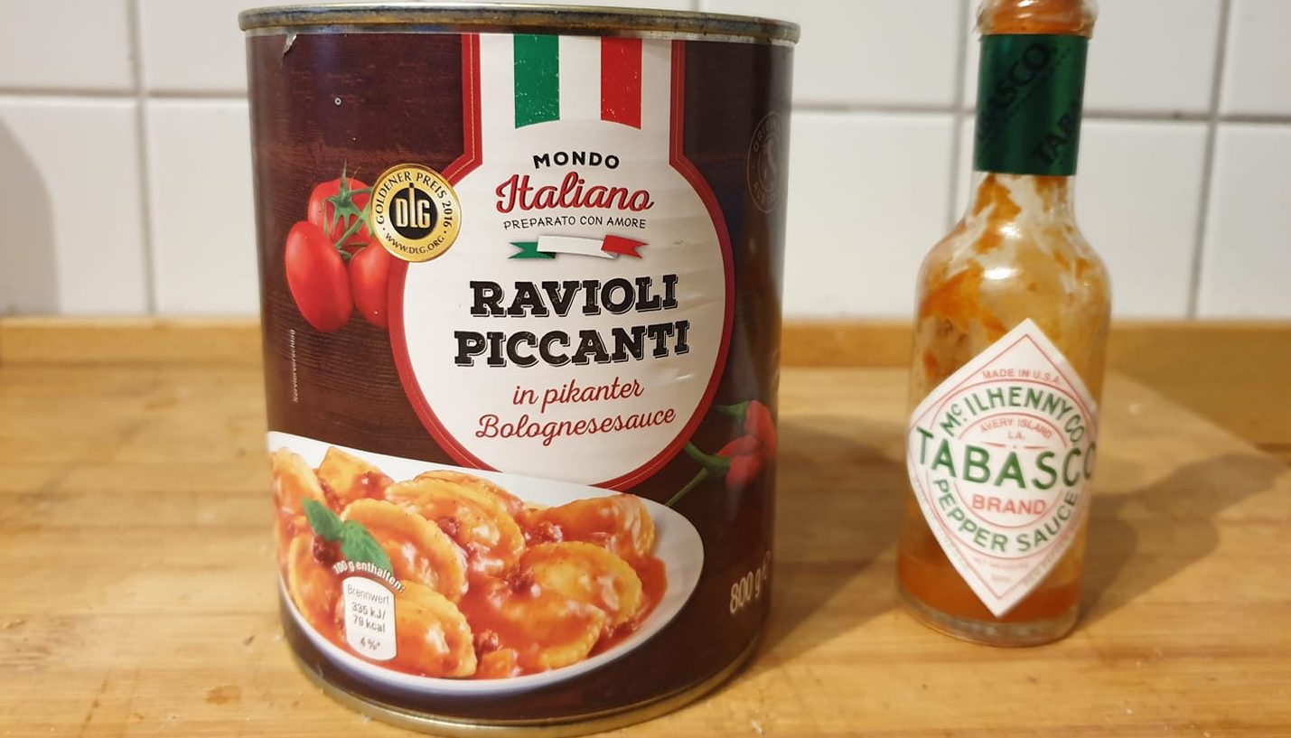 Du betrachtest gerade Dosenravioli